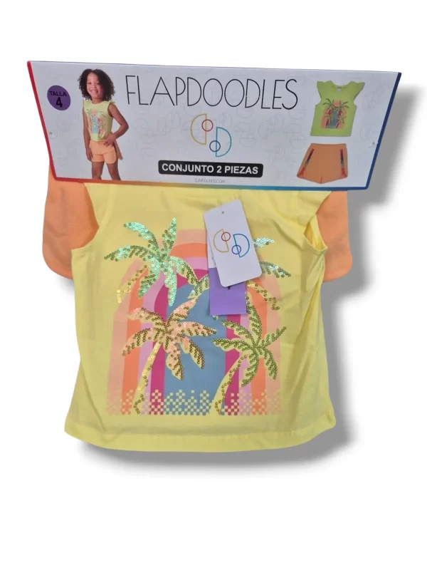 Conjunto de 2pzs, para Niña, FLAPDOODLES